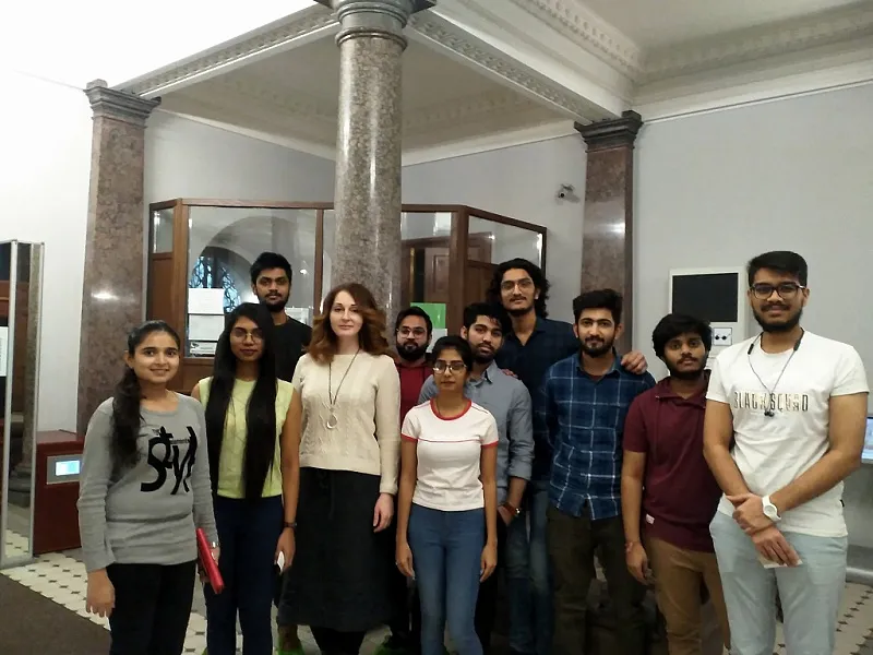 Экскурсия иностранных студентов  в Тверской императорский путевой дворец 