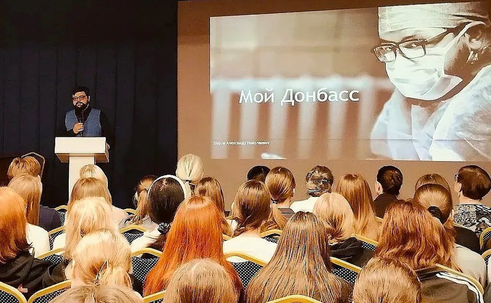 Встреча актива СПК «Я горжусь» и врача-волонтера А.Н. Шарова с учениками православной школы