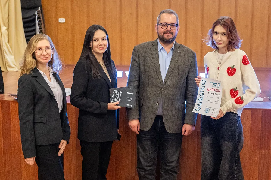 Студенческое научное общество Тверского медуниверситета стало победителем регионального этапа Национальной премии «Студент года – 2025» 