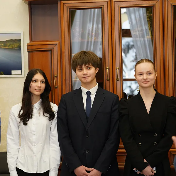 Ректор ТвГМУ встретился с гимназистами – победителями Всероссийских конкурсов - фото 1