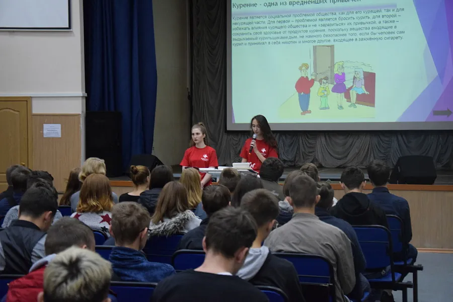 Участие волонтеров-медиков ТГМУ в реализации программы по формированию ЗОЖ