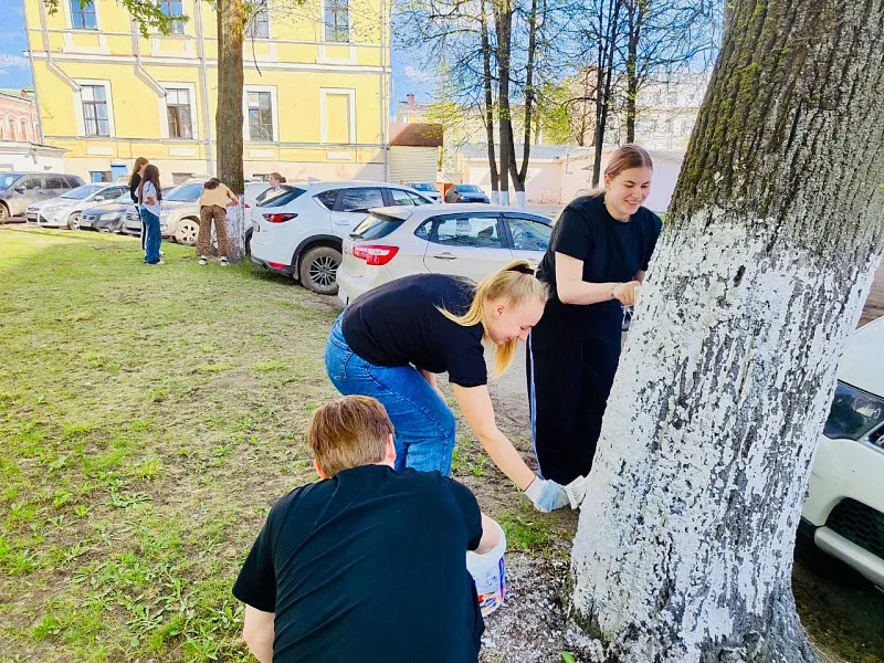 Тверской медуниверситет вышел на Всероссийский субботник 