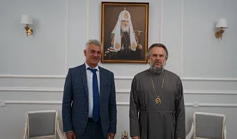 Митрополит Амвросий встретился с и.о. ректора ТвГМУ Александром Сонисом 