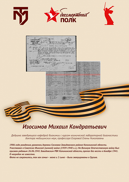 Изосимов Михаил Кондратьевич