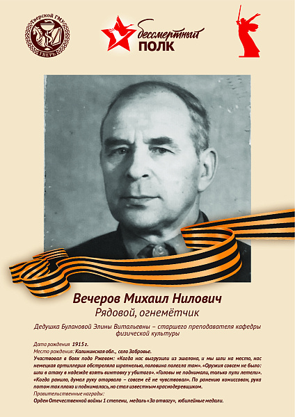 Вечеров Михаил Нилович